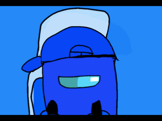 “Man we have a lot of blue characters” reanimated scene.
